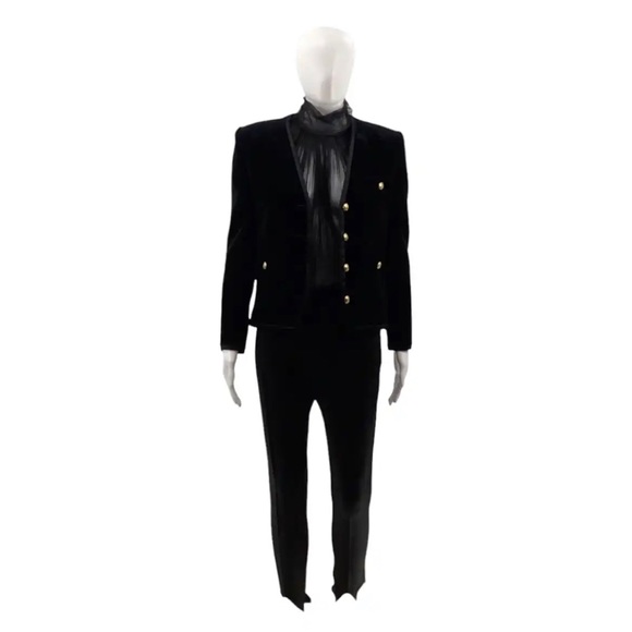 Screen Worn in Power Book II Ghost Saint Laurent Paris Sheer Turtleneck Blouse - Picture 10 of 10